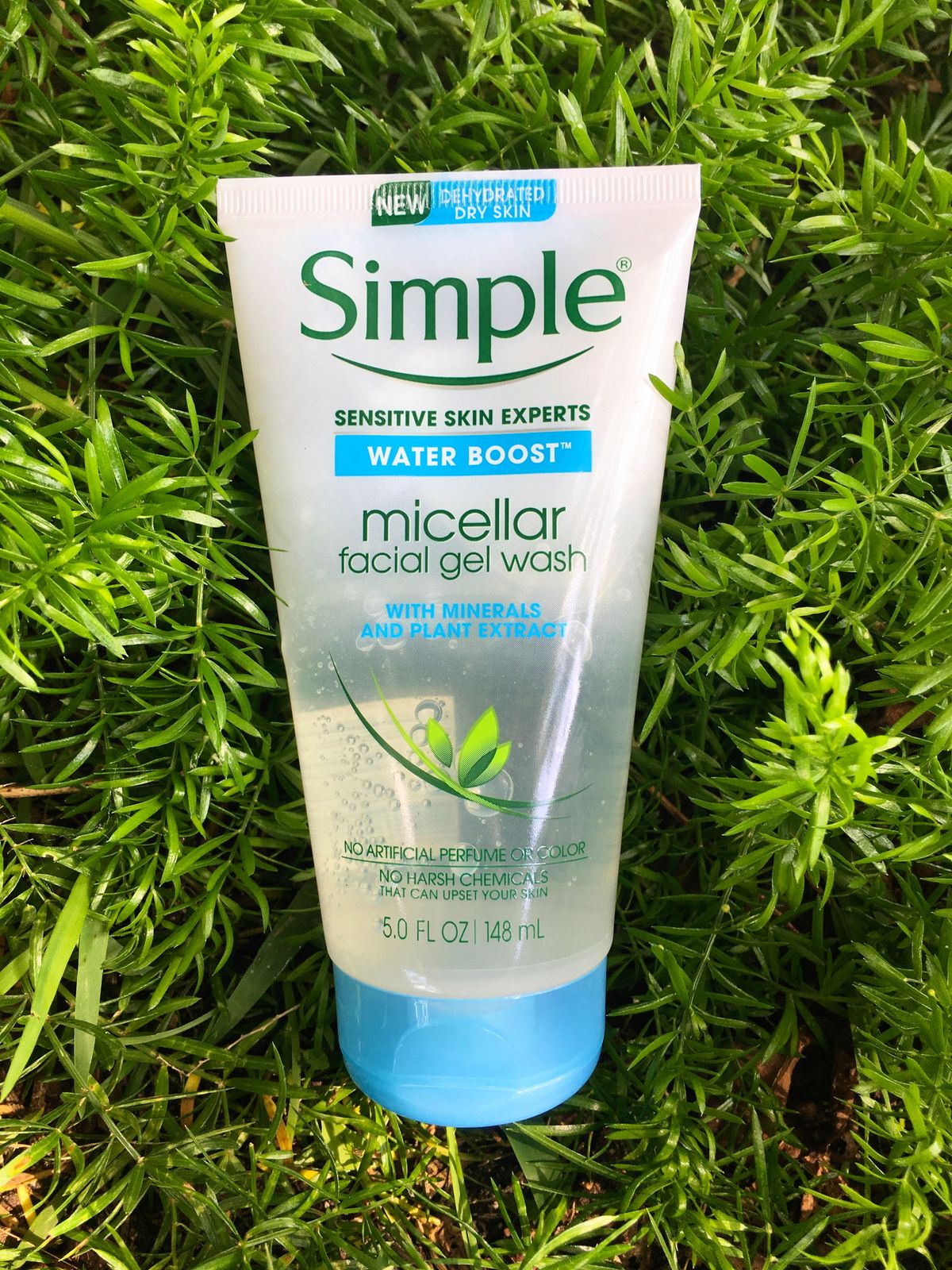 Simple Water Boost Micellar Gel Wash (150ml) | Hydrating Cleanser for Dry & Sensitive Skin