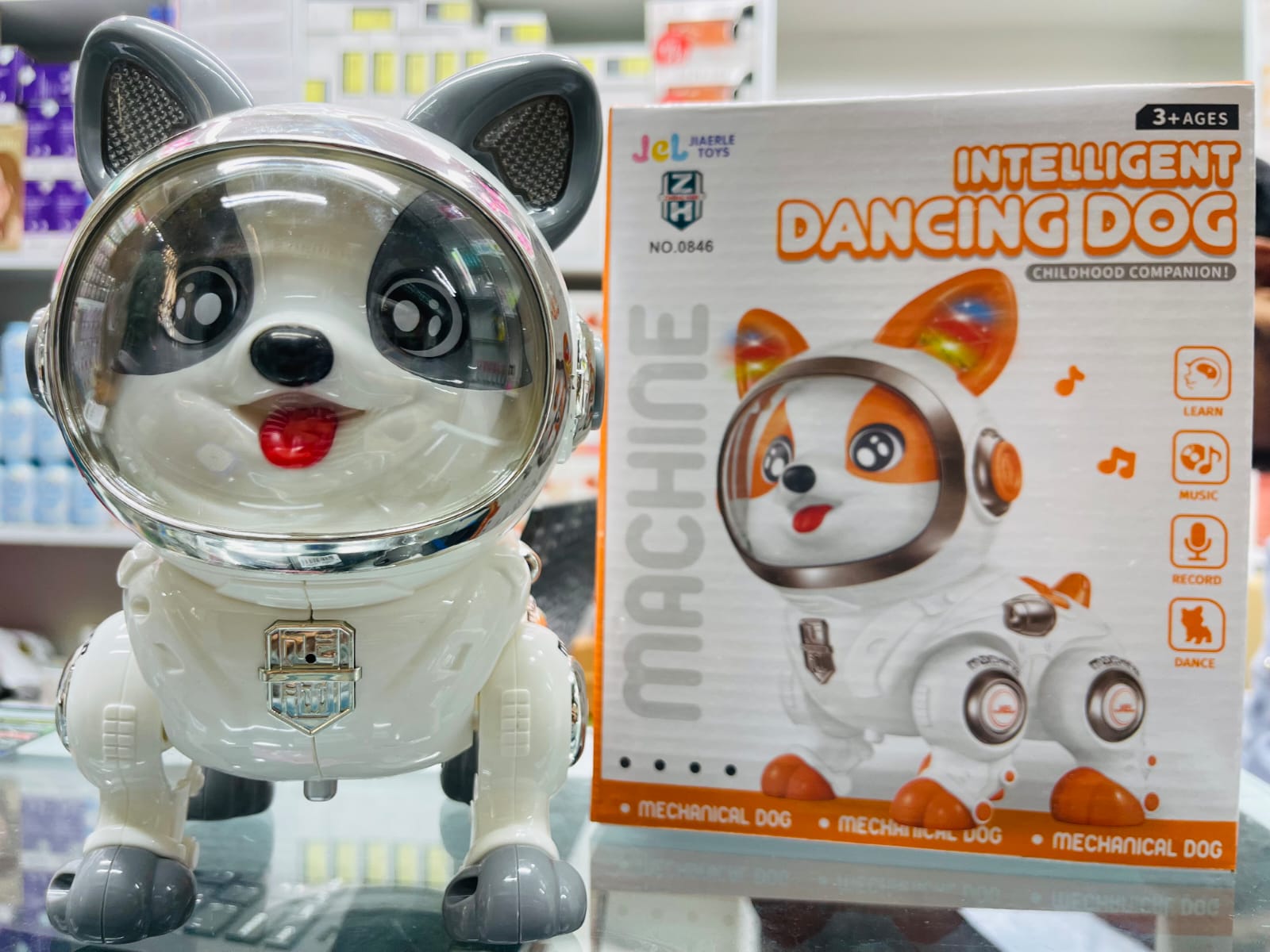 Interactive Astronaut Robot Dog – Voice Recording & Dancing Electronic Pet