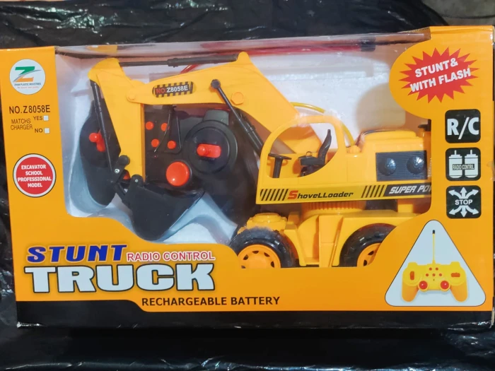 Remote-Controlled Stunt Excavator & Shovel Loader Toy