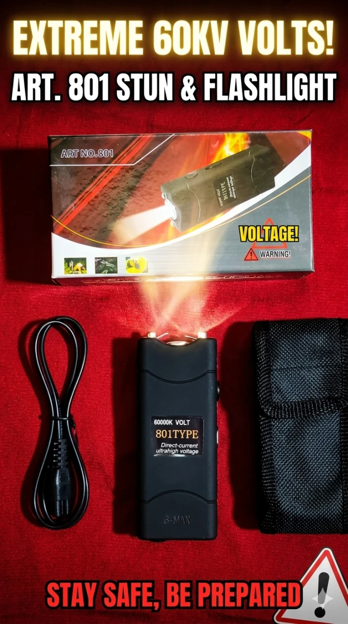 801 Type Compact Rechargeable Safety Flashlight Self Defense Device