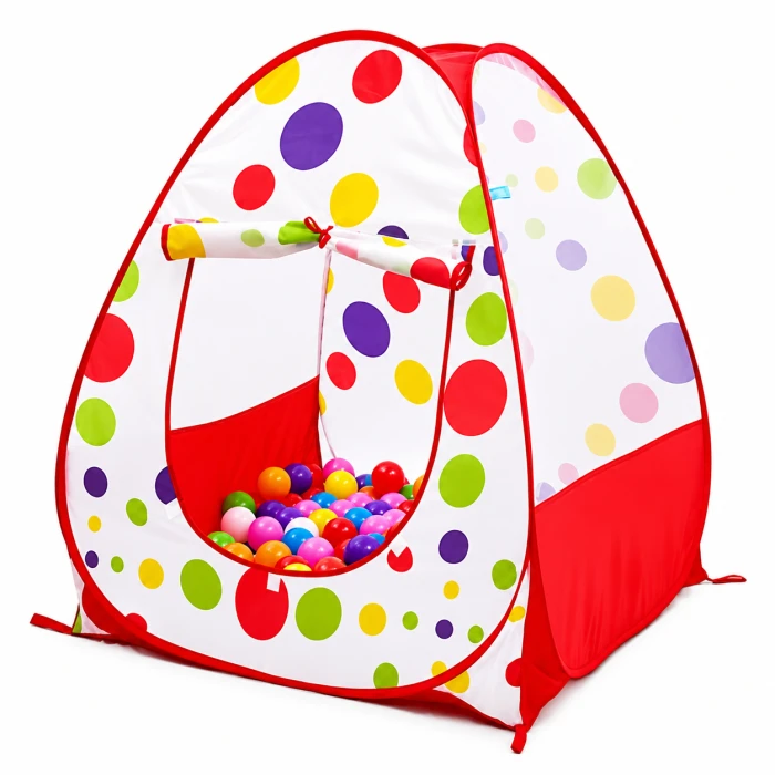 Kids Pop-Up Play Tent  house  50 pcs ball – Colorful Indoor & Outdoor Playhouse