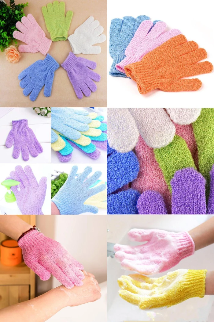 Exfoliating Bath Gloves 2 PCS